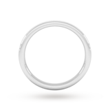 Goldsmiths 2mm Traditional Court Standard Polished Chamfered Edges With Matt Centre Wedding Ring In 950 Palladium