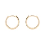 Goldsmiths 9ct Yellow Gold 0.15cttw Diamond Channel Set 10mm Hoop Earrings