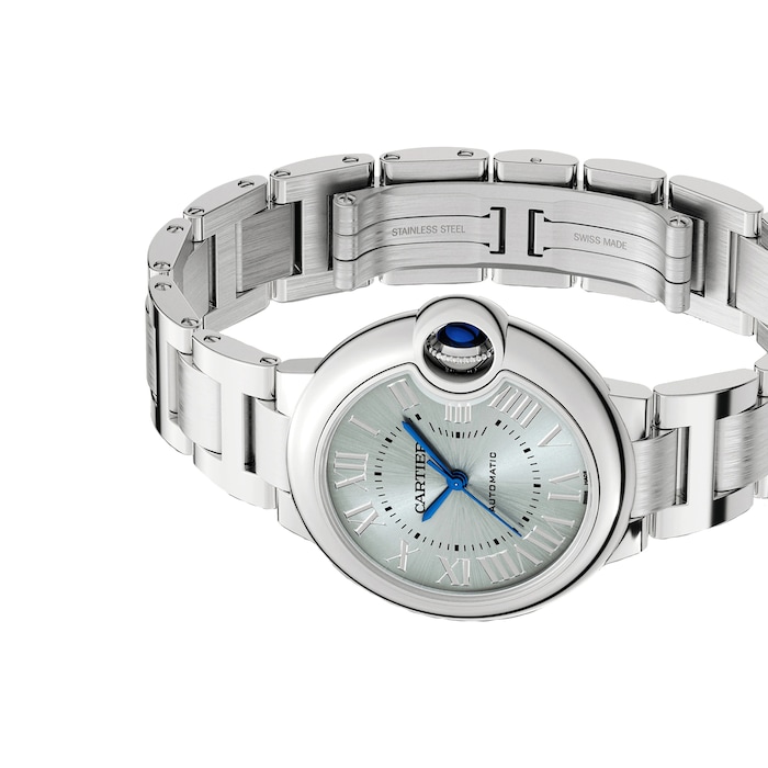 Cartier Ballon Bleu De Cartier Watch 33mm, Automatic Movement, Steel