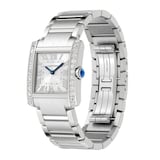 Cartier Tank Francaise watch, medium model, quartz movement.