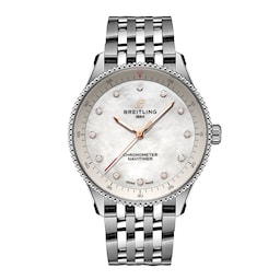 17532260 - Navitimer 32mm Ladies Watch White Mother Of Pearl
