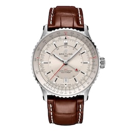 17532658 - Navitimer Automatic GMT 41mm Mens Watch Silver