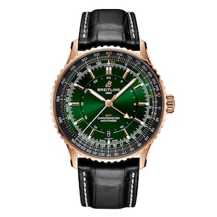 Breitling Navitimer Automatic GMT 41mm Mens Watch Green