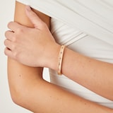 Roberto Coin 18k Rose Gold Exclusive Venetian Princess Color 0.45cttw Ruby and Diamond Bangle