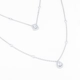Messika 18k White Gold 0.76cttw Diamond My Twin 2-Row Necklace 60cm