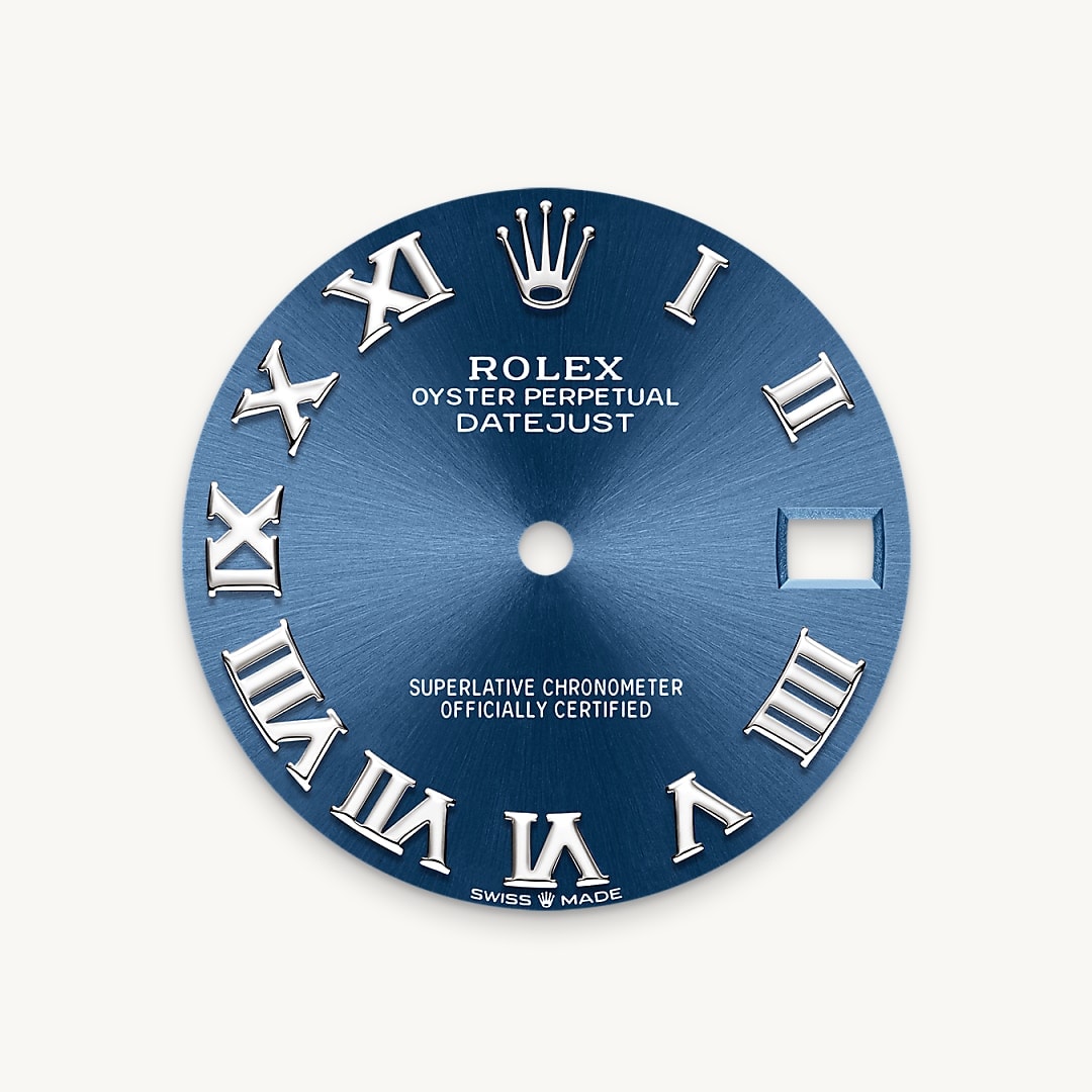 Bright blue dial